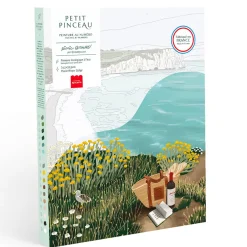 La Petite Épicerie Paint By Numbers/Numeromaalaus - Picnic in Étretat by Ananya Bhandari