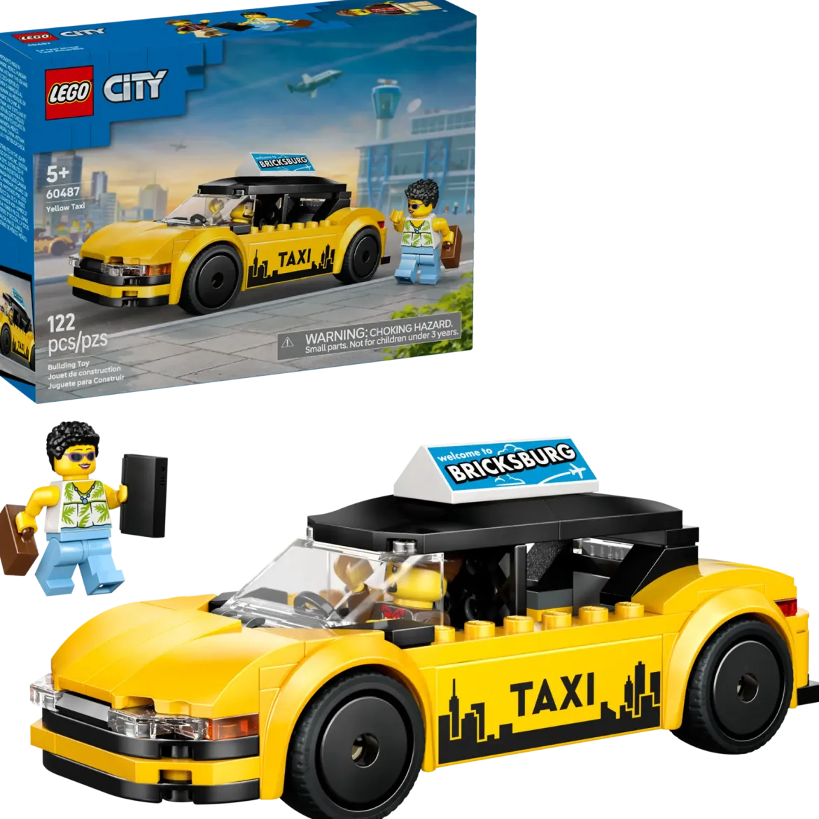 LEGO City 60487 Keltainen Taksi