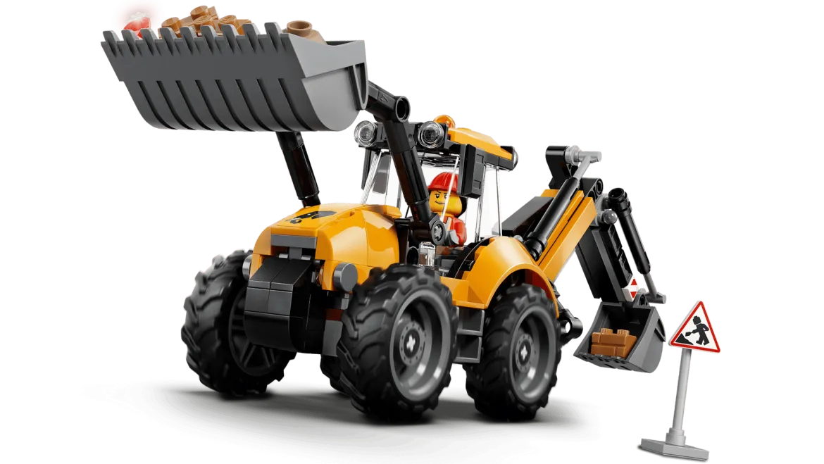 LEGO City 60480 Keltainen Traktorikaivuri