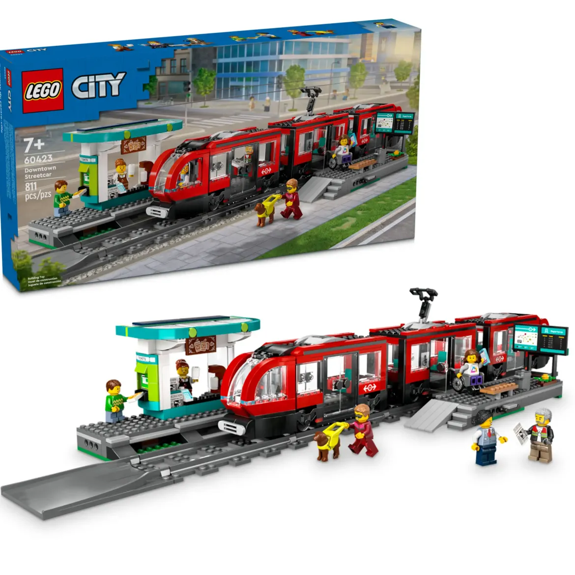 Lego City 60423 Keskikaupungin Pikaratikkapysäkki