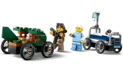 LEGO City 60459 Lentokone Vastaan Sairaalansänky Kilpa-autopakkaus