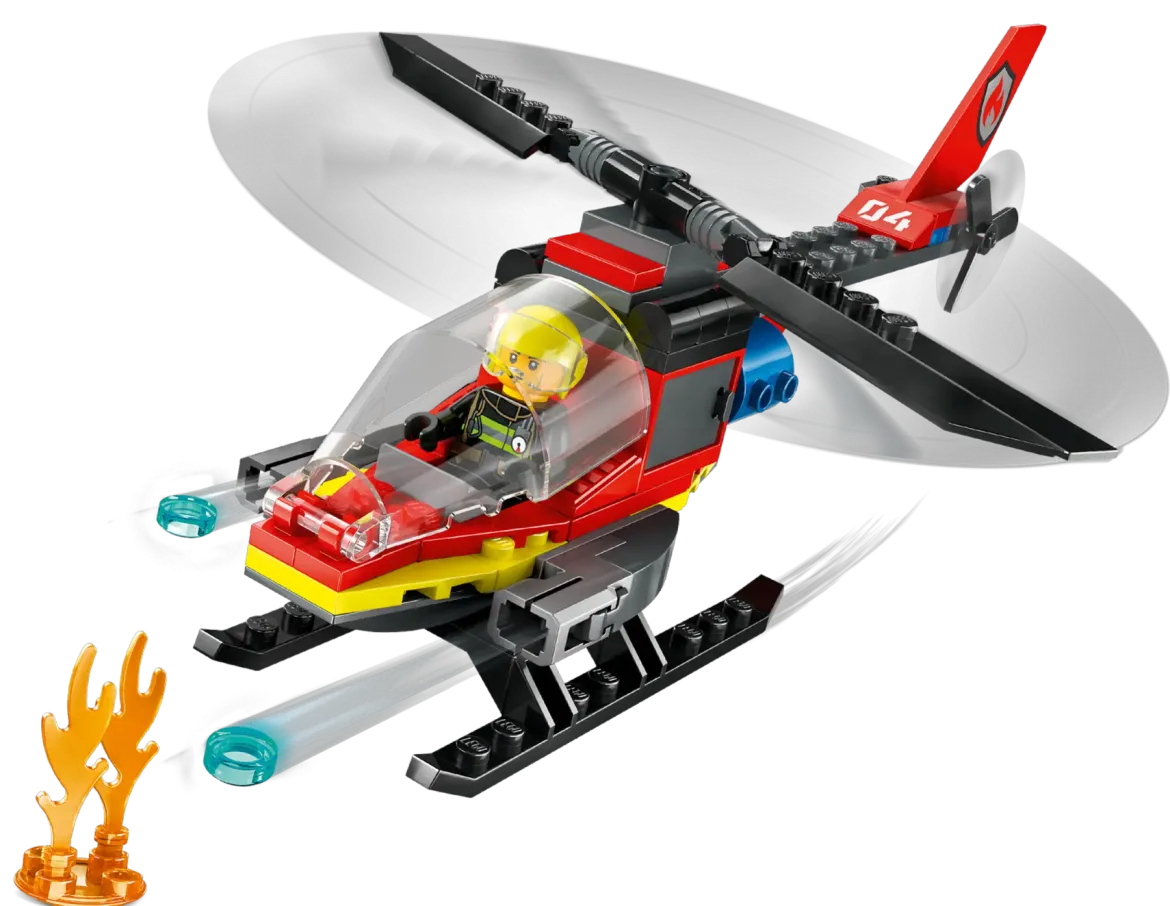 LEGO City 60411 Palokunnan Pelastushelikopteri
