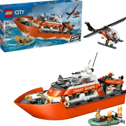 LEGO City 60504 Rannikkovartioston Pelastusalus ja Helikopteri