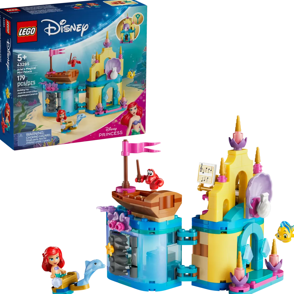 LEGO Disney 43285 Arielin Taianomainen Palatsi Minikoossa