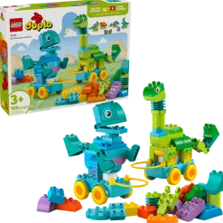 Lego Duplo 10451 Dinosauruksia Pyörien Päällä – 3in1-setti
