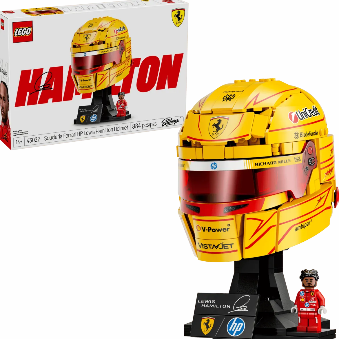 LEGO 43022 Scuderia Ferrari HP Kypärä Lewis Hamilton