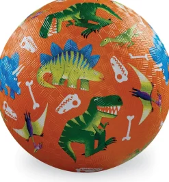 Luonnonkumipallo 18cm Dinosaurukset Oranssi