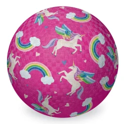Luonnonkumipallo 18cm Yksisarviset Pinkki