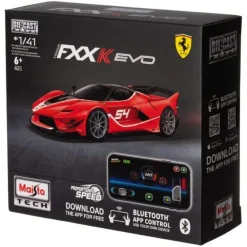 Maisto Tech Radio-Ohjattava "Pikkuauto" Bluetooth Sovelluksella Ohjattava Ferrari FXXK Evo