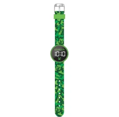 Minecraft LED Lasten Kello Pyöreällä Kellotaululla