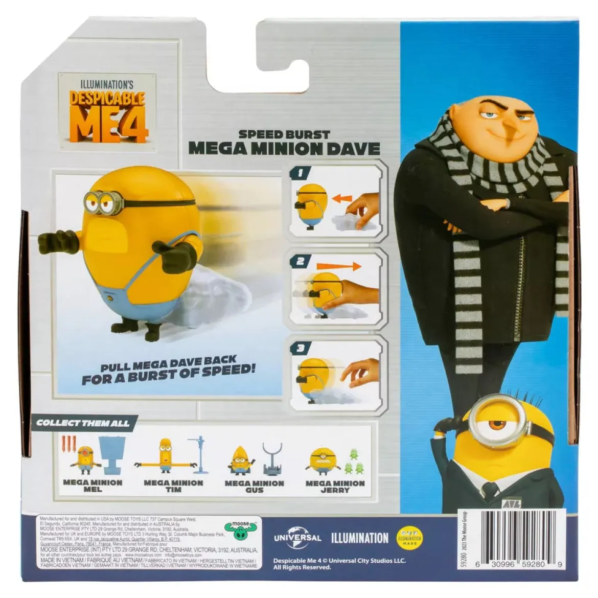Minions Despicable Me 4 Speed Burst Mega Minion Dave