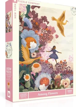 New York Puzzle Company 500 Palan Palapeli Among Flowers