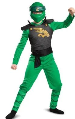 Ninjago Lloyd Vihreä Puku ja Naamari S (4-6v/109-126cm)