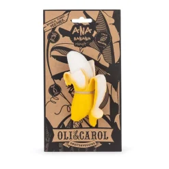 Oli & Carol Luonnonkumi Vauvan Kylpylelu/Purulelu Banaani