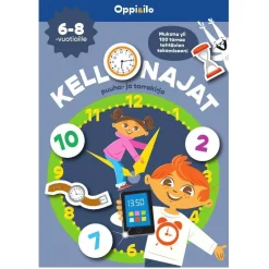 Oppi ja Ilo Kellonajat Puuha sekä Tarrakirja