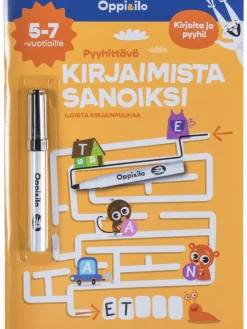 Oppi ja Ilo Pyyhittävä Kirjaimista Sanoiksi (5-7v)