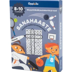 Oppi ja Ilo Pyyhittävät Puuhakortit Sanahaaste (8-10v)