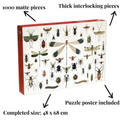 Penny Puzzle Bugs and Beetles Vintage 1000 Palan Palapeli