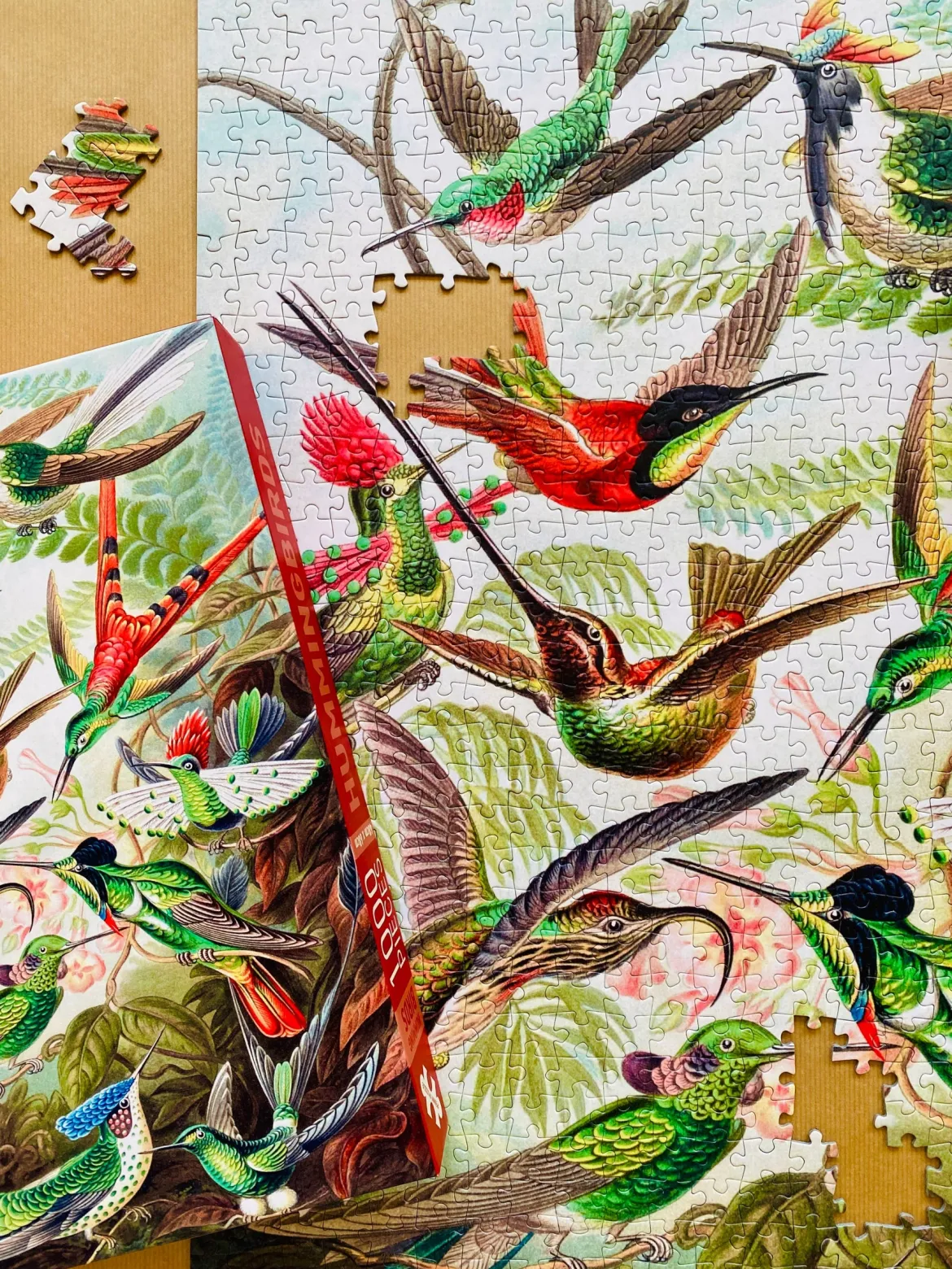 Penny Puzzle Kolibrit/Hummingbirds 1000 Palan Palapeli Vintage