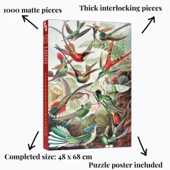 Penny Puzzle Kolibrit/Hummingbirds 1000 Palan Palapeli Vintage