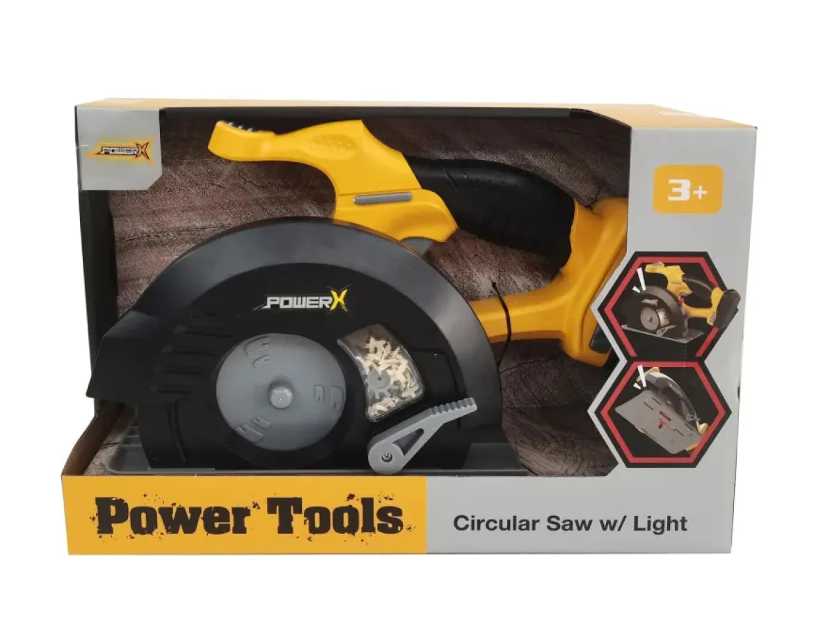 Power Tools Lasten Pyörösaha/Käsisirkkeli Äänillä Ja Valolla