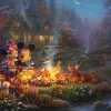 Schmidt Thomas Kinkade 200 Palan Palapeli Mickey And Minnie Sweetheart Campfire