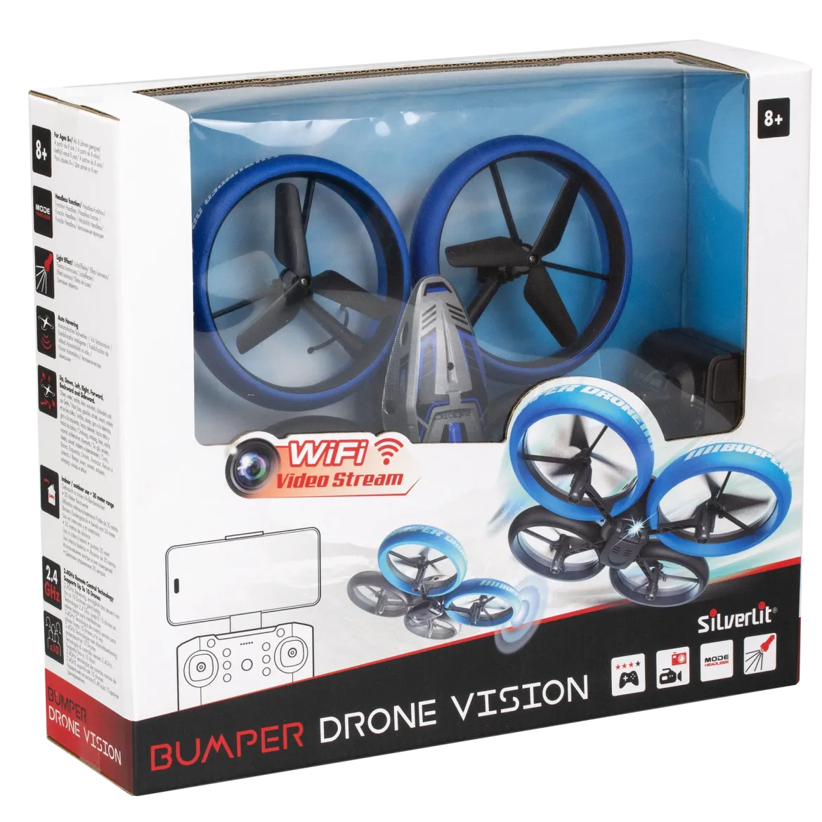 Silverlit Flybotic Bumper Drone Vision Ohjattava Drone