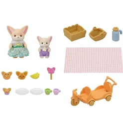 Sylvanian Families 5698 Aurinkoinen Piknik Setti, Aavikkokettusisko ja Vauva