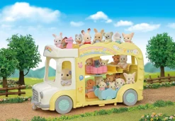 Sylvanian Families 5744 Avattava 3-Kerrosbussi Leikkipuistolla