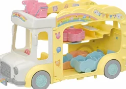 Sylvanian Families 5744 Avattava 3-Kerrosbussi Leikkipuistolla