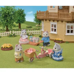 Sylvanian Families Tandempyöräilevät Husky Sisarukset