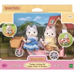 Sylvanian Families Tandempyöräilevät Husky Sisarukset