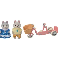 Sylvanian Families Tandempyöräilevät Husky Sisarukset