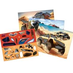 TOPModel Action World Monster Car Sticker Fun -Tarrakirja
