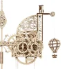 Ugears Model Aero Clock, Wall Clock With Pendulum