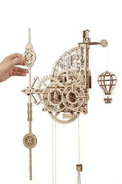 Ugears Model Aero Clock, Wall Clock With Pendulum