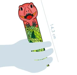 Väritettävät Kirjanmerkit Dinosaurukset