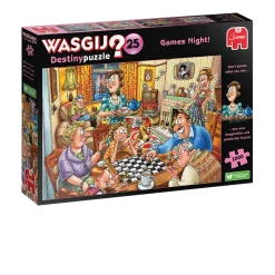 Wasgij Destiny 25 Games Night! 1000 Palan Palapeli