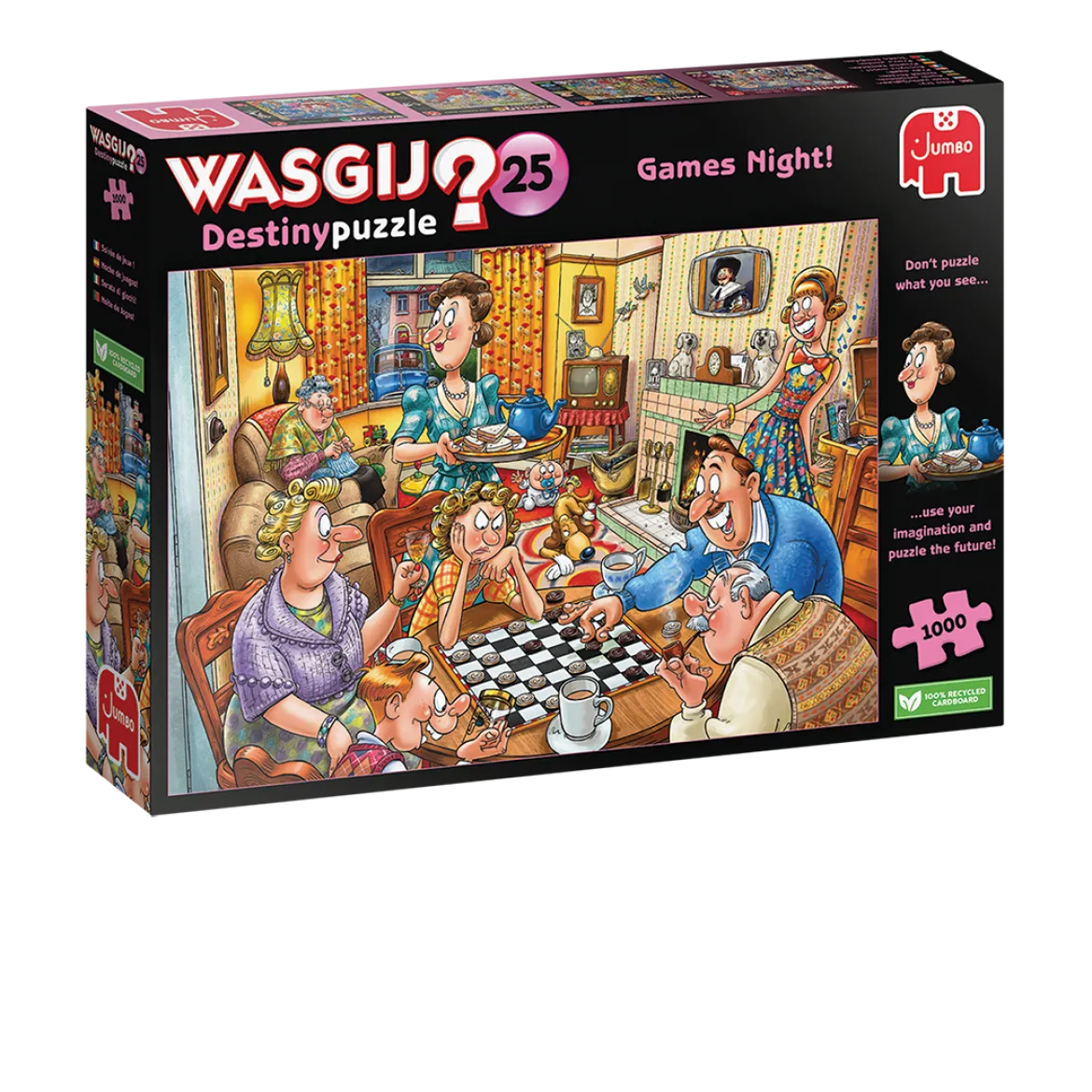 Wasgij Destiny 25 Games Night! 1000 Palan Palapeli