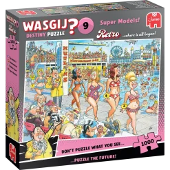 Wasgij Retro Destiny nro 9 Super Models! 1000 Palan Palapeli