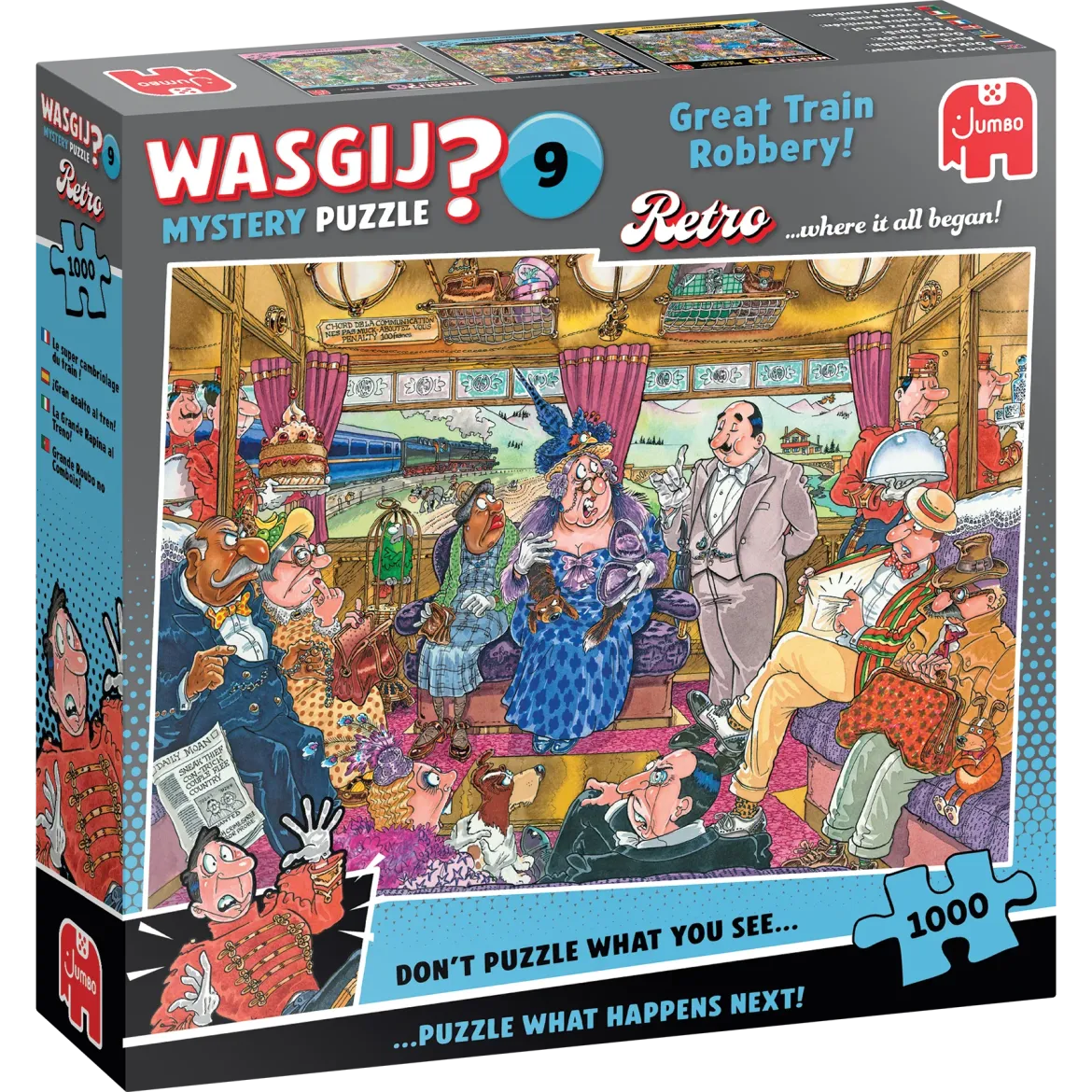 Wasgij Retro Mystery Great Train Robbery! 1000 Palan Palapeli