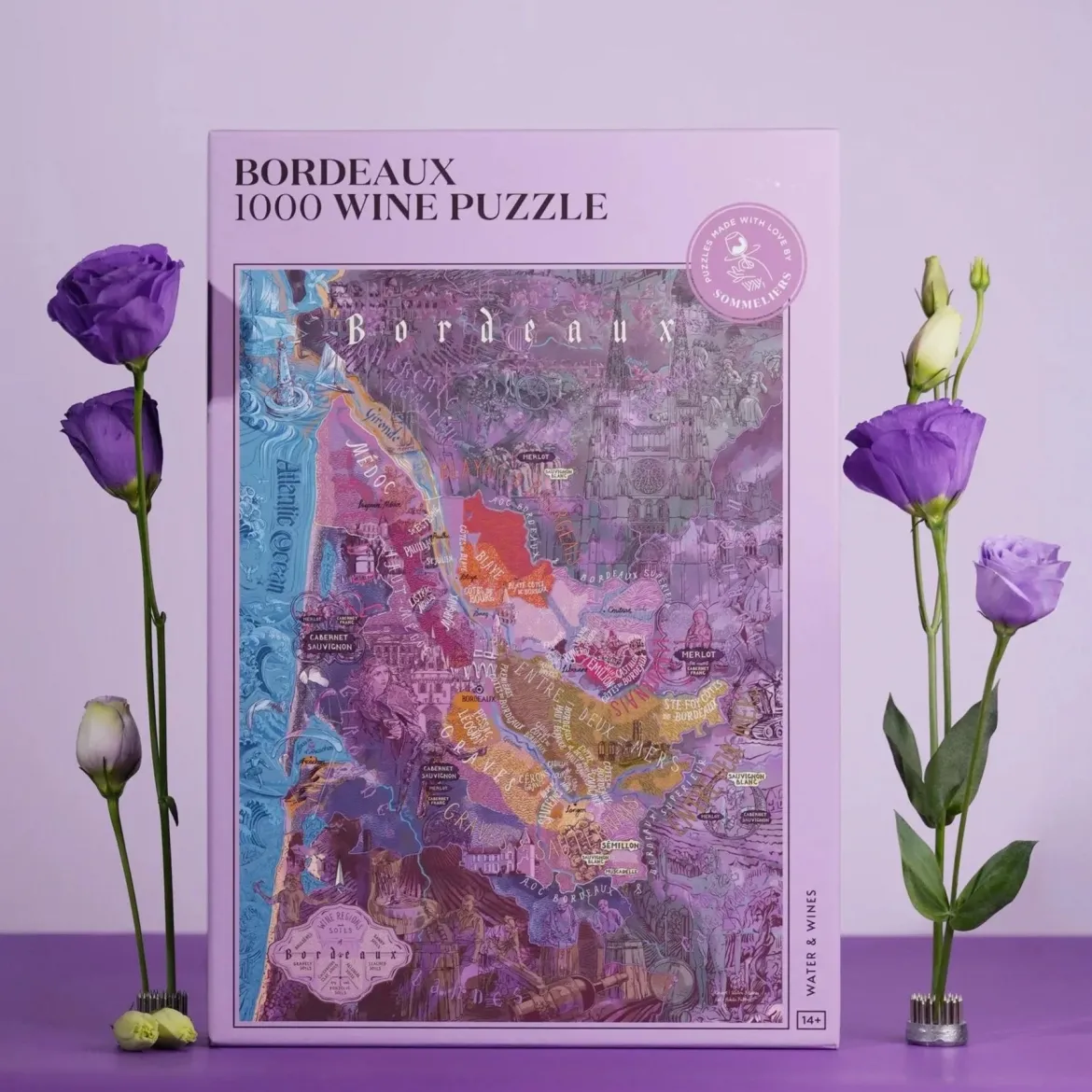 Water And Wines Bordeaux, Wine Puzzle, 1000 Palan Viini Palapeli