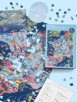 Water And Wines France, Wine Puzzle, 1000 Palan Viini Palapeli