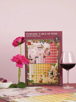 Water And Wines Periodic Table Of Wine, 1000 Palan Viini Palapeli