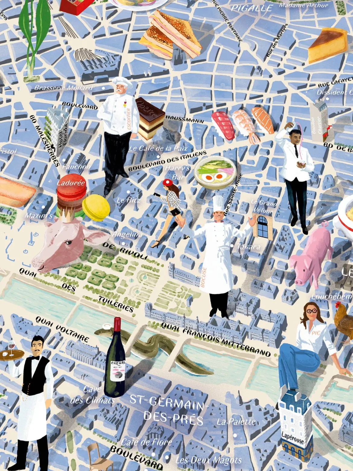 Water And Wines Ruokapalapeli Paris Gourmet 1000 Palan Palapeli