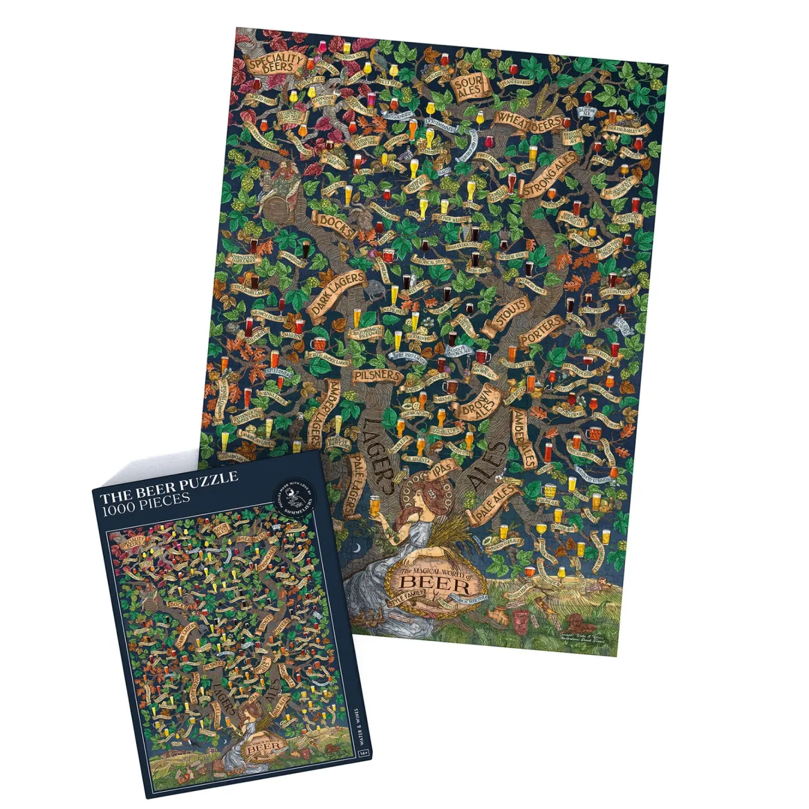 Water And Wines The Beer Puzzle 1000 Palan Palapeli