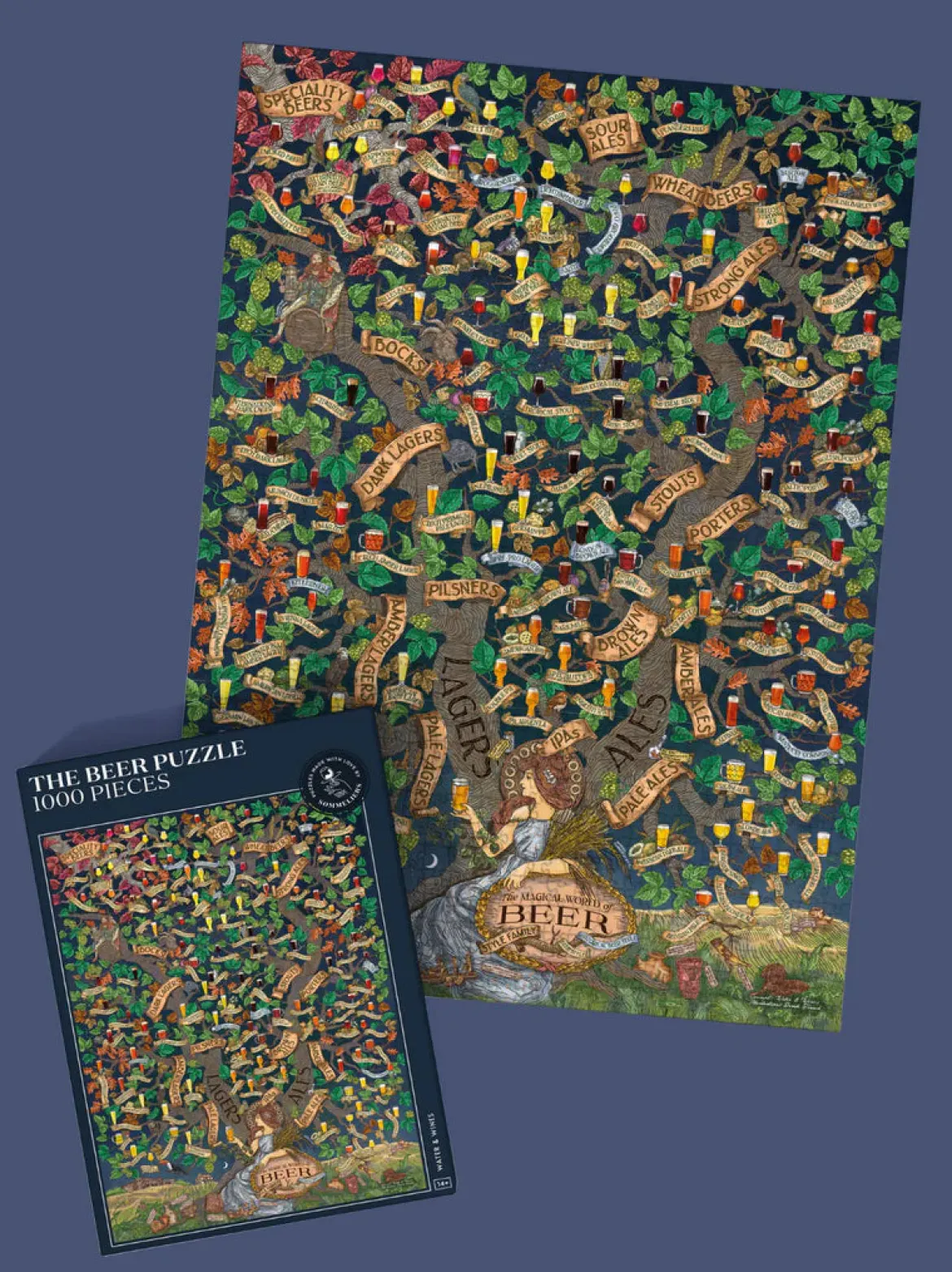 Water And Wines The Beer Puzzle 1000 Palan Palapeli