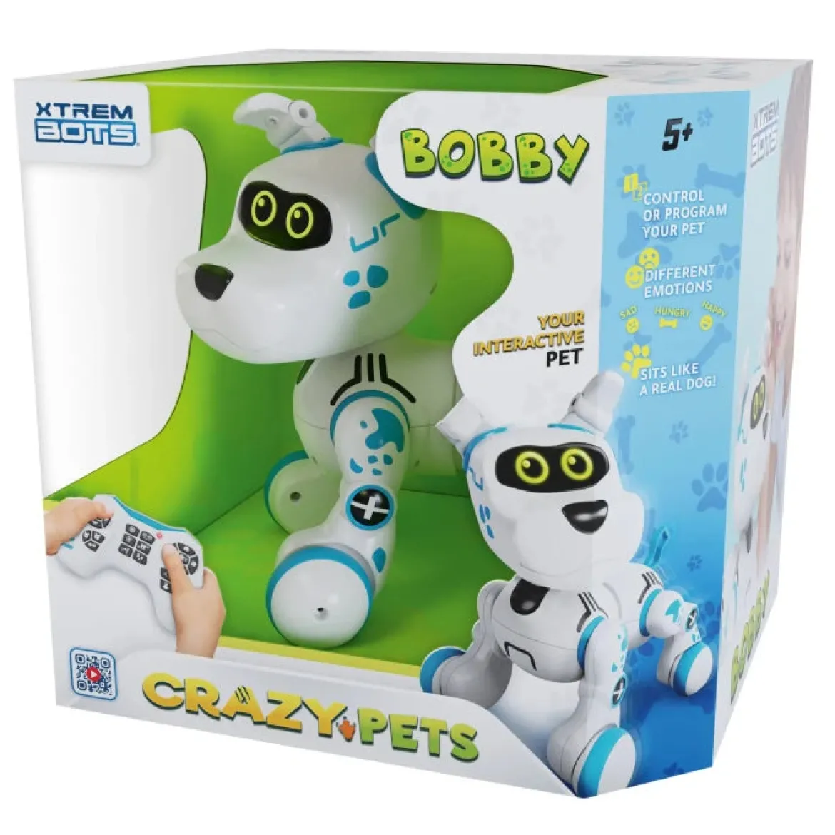 Xtreme Bots Crazy Pets Bobby Interaktiivinen Robottikoira